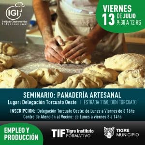 Seminario gratuito de Panadería Artesanal @ Delegación de Torcuato Oeste | Victoria | Buenos Aires | Argentina