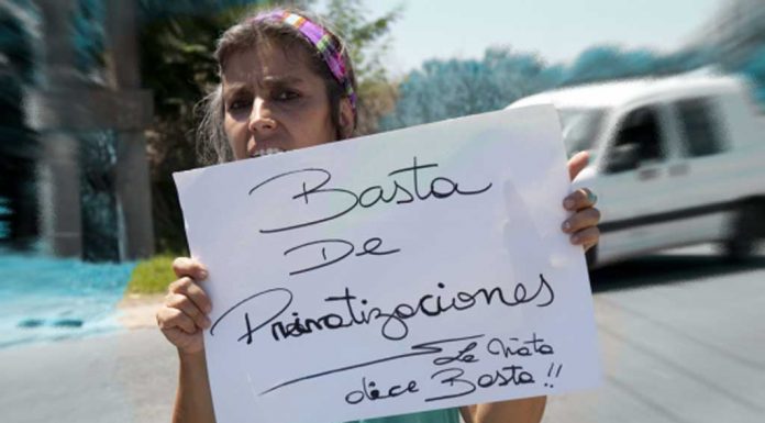 Protesta Villa la Ñata